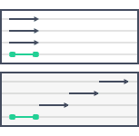 4 Panel Track, Left Stack (Front Stack)
